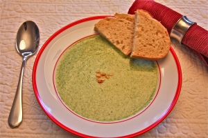 Broccoli "cheddar" soup
